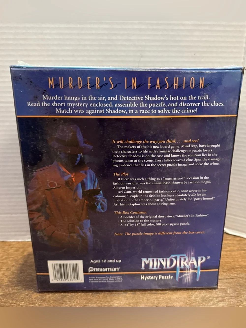 MindTrap Mystery Jigsaw Puzzle Murder's in Fashion 500 Pieces VTG 1997 SEALED
